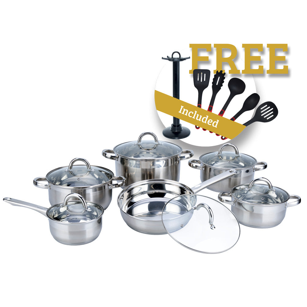 Snappy Chef 18 Piece Supreme Cookware Set Sscs012 - Fullhouse
