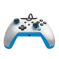 Load image into Gallery viewer, White and blue PDP Wired Controller for Xbox Series X/S with black accents
