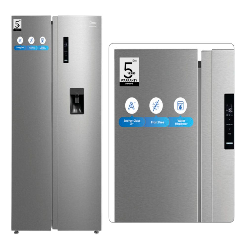 Midea 513l Stainless Steel Frost Free Inverter Side by Side with